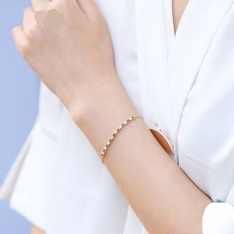 BAIHE-Solid-18K-Rose-Gold-H-SI-Natural-Diamond-Sapphire-Bracelet-Women-Trendy-Fine-Jewelry-Making-4