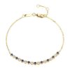 Solid 18K Rose Gold H/SI Natural Diamond Sapphire Bracelet
